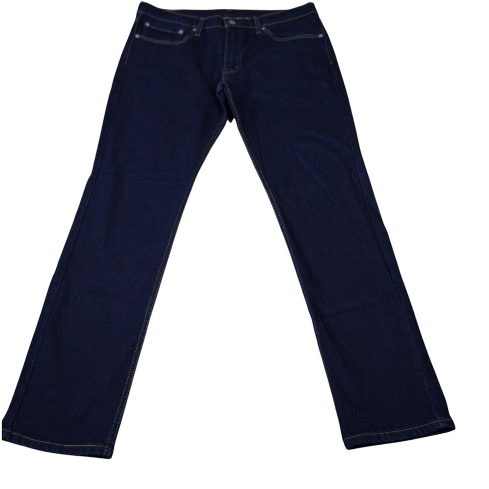 Levi's 511 Slim Fit Jeans Mens‎ 36x32 Dark Wash Blue Excellent Stretch Denim
